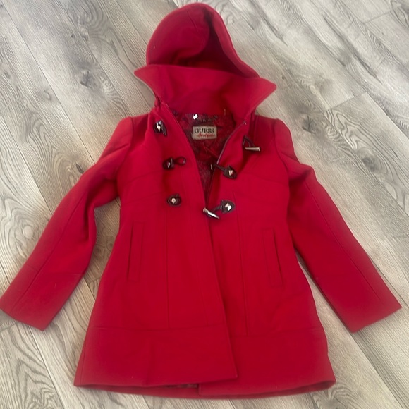 Guess red coat size medium - Picture 1 of 2
